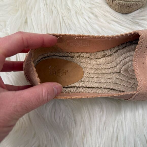 [Ugg] Suede Espadrilles in Pink - Size 8.5 - Picture 2 of 5
